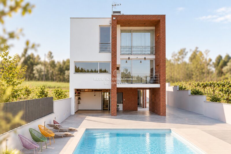 Moradia T4 com piscina e jardim em Oiã