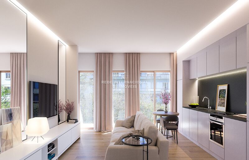 Apartamento Moderno T1 à venda Avenidas Novas Lisboa - terraço