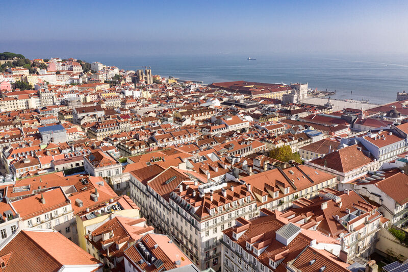 Apartment T4+2 Modern Chiado São Nicolau Lisboa - river view, boiler, balconies, balcony, kitchen, terrace