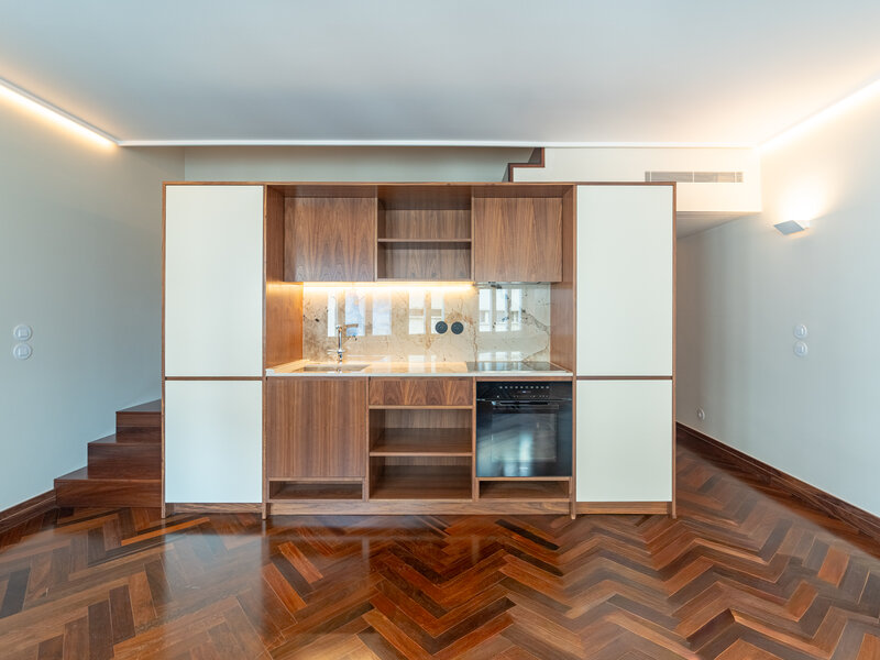 квартира новые рядом с пляжем T2 Rua de Santa Catarina Porto - сад, кондиционер, балкон, теплоизоляция