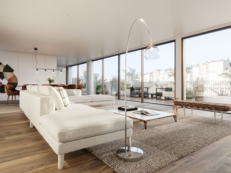 Apartment T2 Duplex Santo António Lisboa - condominium, swimming pool, balcony, balconies