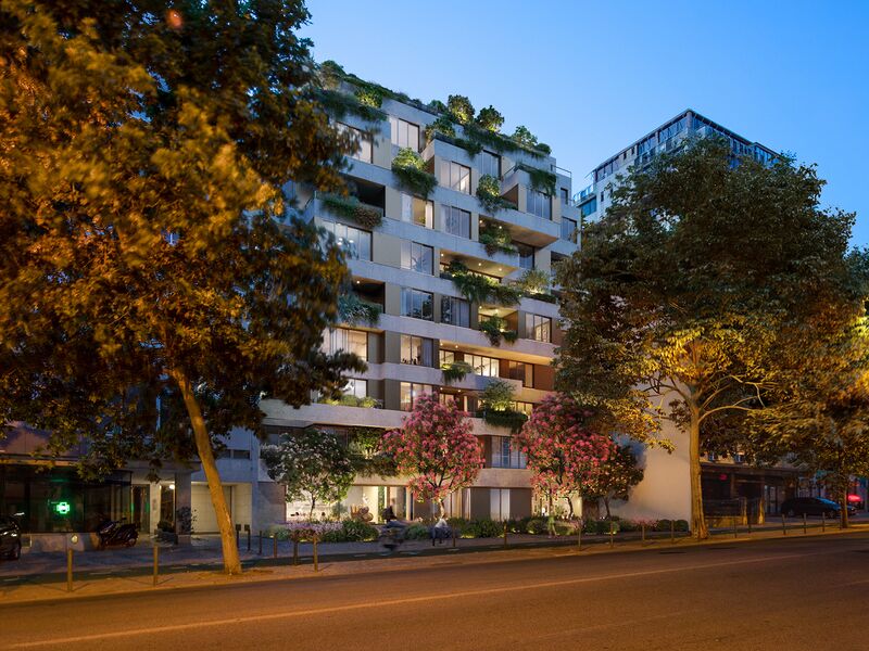 Apartamento T2 no centro Alvalade Lisboa à venda - terraços, varandas, parqueamento, piscina
