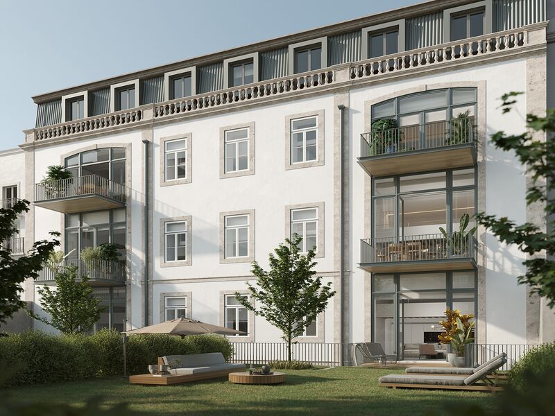 апартаменты T2 Duplex рядом с центром Santo António Lisboa - веранды, сад, сады, веранда