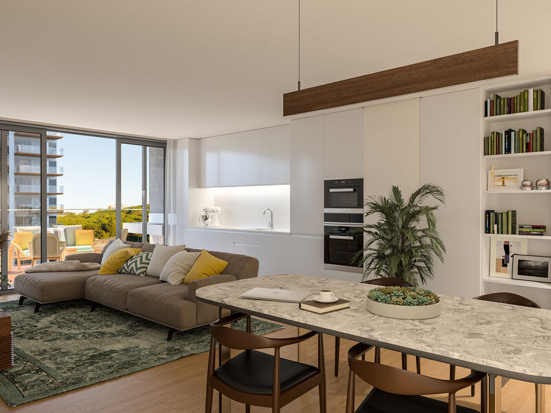 апартаменты T2 Duplex Miraflores Algés Oeiras - сад, веранды, подсобное помещение, терраса, детская площадка, сады, бассейн, веранда