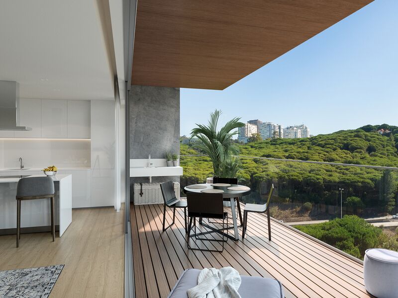 Apartment Duplex T2 Miraflores Algés Oeiras - terrace, garden, playground, balconies, store room, swimming pool, balcony, gardens