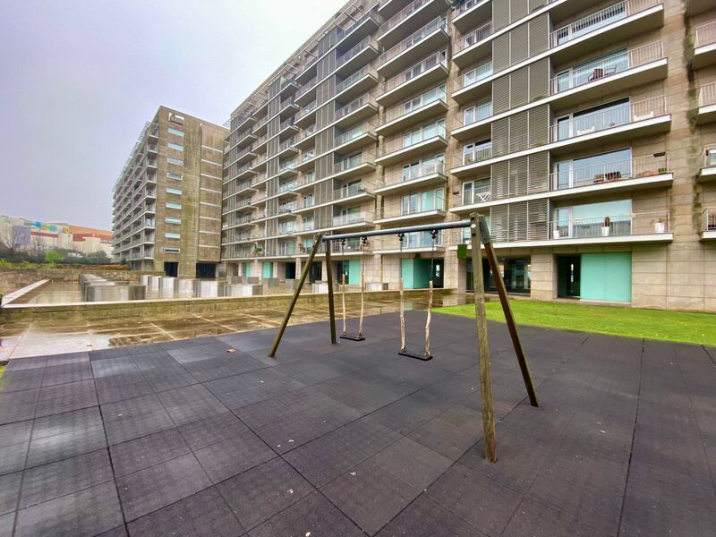 Apartment T2 Luxury Vila Nova de Gaia - parking space, balcony, equipped, central heating, playground, sauna, alarm, garage, double glazing, turkish bath, garden, swimming pool