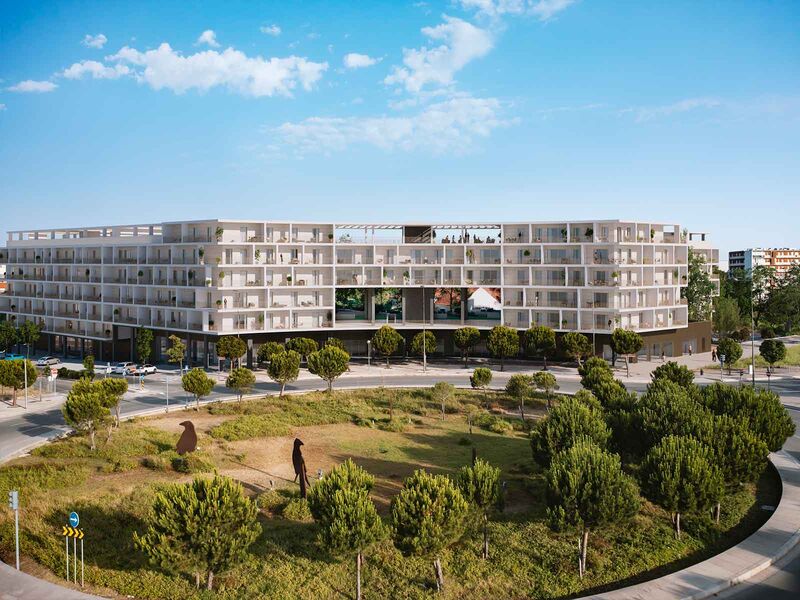 Apartment Modern T2 Alta de Lisboa Lumiar - condominium, balconies, terraces, balcony, swimming pool, terrace, gardens
