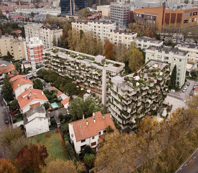 Para venda Apartamento T0 Moderno Matosinhos - jardins, garagem, varandas