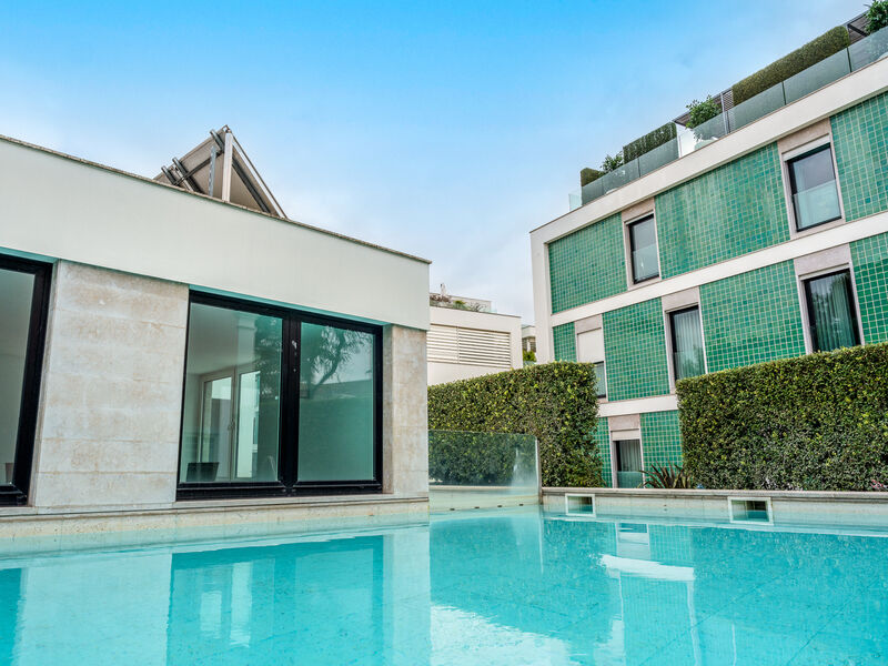Apartamento Duplex T5 Algés Santa Maria de Belém Lisboa - garagem, piscina, condomínio privado, jardins