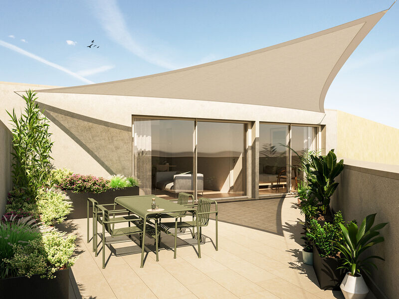 Apartment Modern in the center T1 Arroios Lisboa - terraces, lots of natural light, terrace, balconies, balcony, gardens