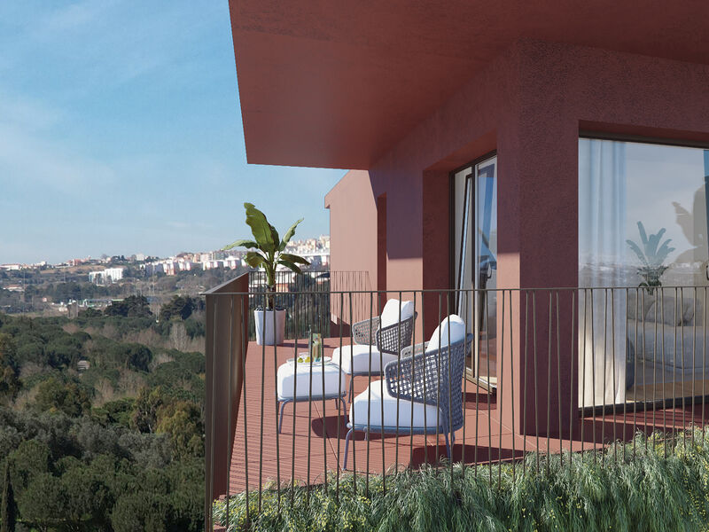 Apartment 3 bedrooms Parque da Paz Almada - balcony, balconies