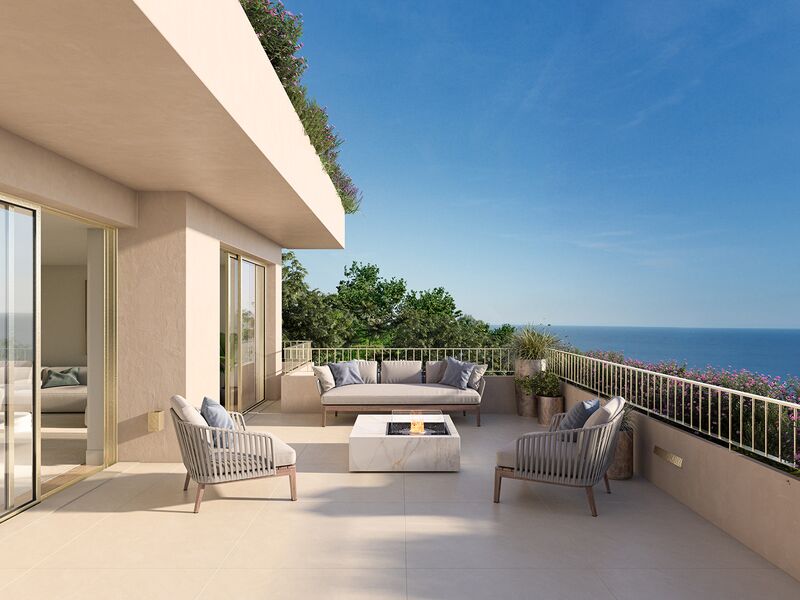 Apartamento com vista mar T0 Sesimbra Castelo (Sesimbra) - piscina, varandas, terraços, sauna, vista mar, condomínio privado