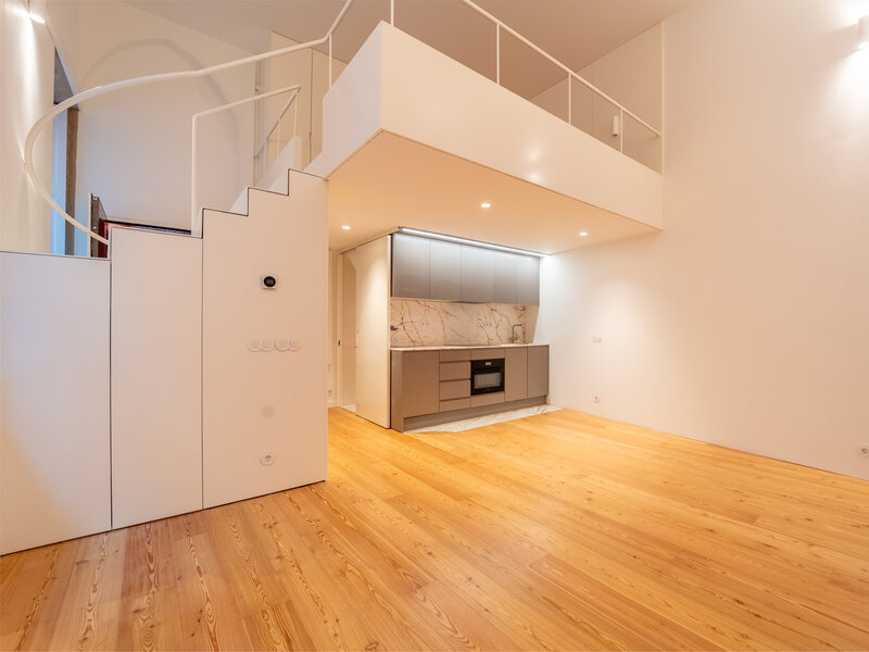 Apartamento T1 Duplex en el centro Centro  São Nicolau Porto - balcón