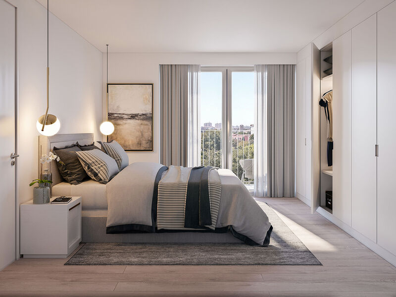 Apartment 2 bedrooms Modern Parque das Nações Olivais Lisboa - terraces, balconies, balcony, parking space, gardens, terrace, garage
