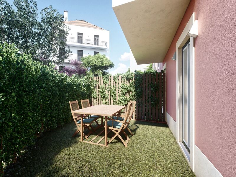 апартаменты новые T1 Amoreiras Campolide Lisboa - сад, терраса, веранда, гараж, веранды, сады