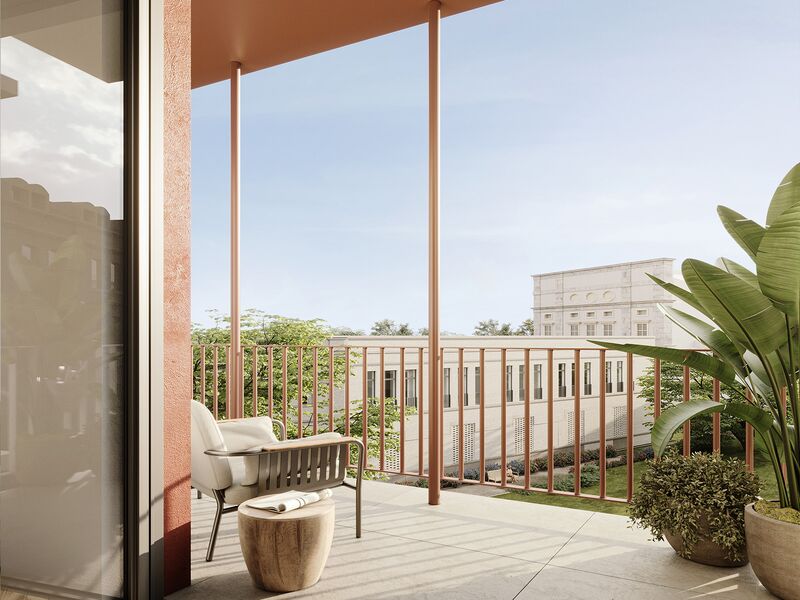 Apartment T3 neue Beato Lisboa - balcony