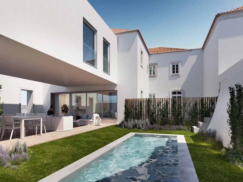 House V1+1 Modern in the center Tavira - terrace, terraces, garage, gated community, gardens, swimming pool