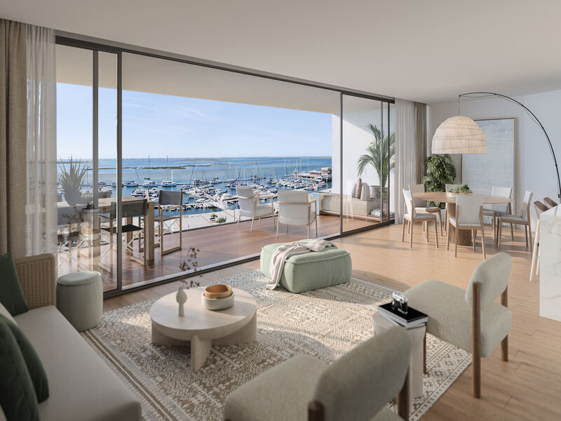 Apartamento T2 Moderno Marina de Olhão - piscina, jardins, condomínio privado, varandas, arrecadação, garagem