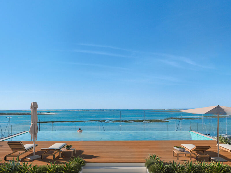Apartment 3 bedrooms Modern Marina de Olhão - garage, condominium, store room, swimming pool, balconies, gardens
