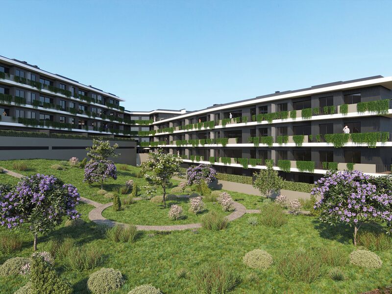 Apartment T2 Areosa Rio Tinto Gondomar - balconies, garage, terrace, balcony, terraces, parking space