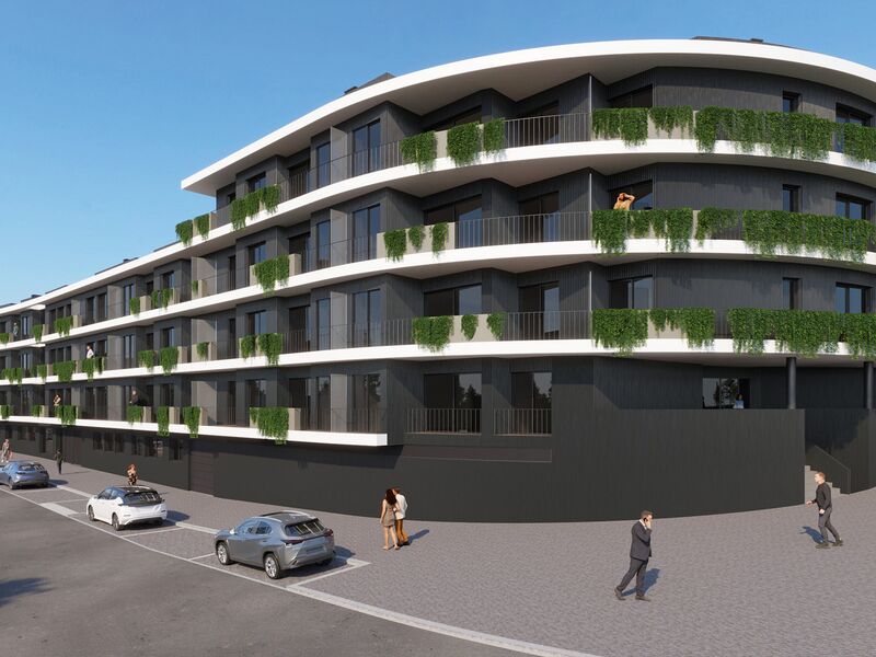 Apartment T2 Areosa Rio Tinto Gondomar - terrace, balcony, garage, balconies, parking space, terraces