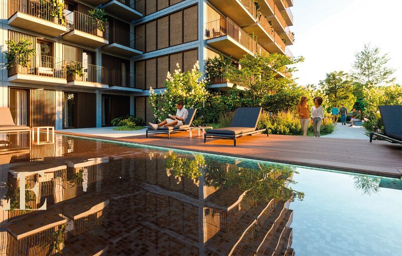 Apartamento Duplex T4 Jardins D'Arrábida  São Pedro da Afurada Vila Nova de Gaia - varanda, jardins, parque infantil