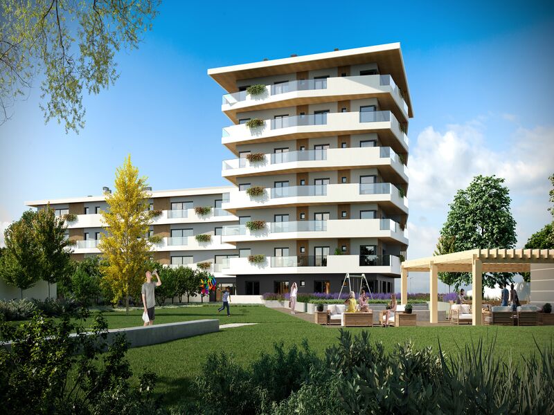 Apartamento T1 de luxo Requezende Ramalde Porto - varanda, parque infantil, arrecadação, jardim, lugar de garagem