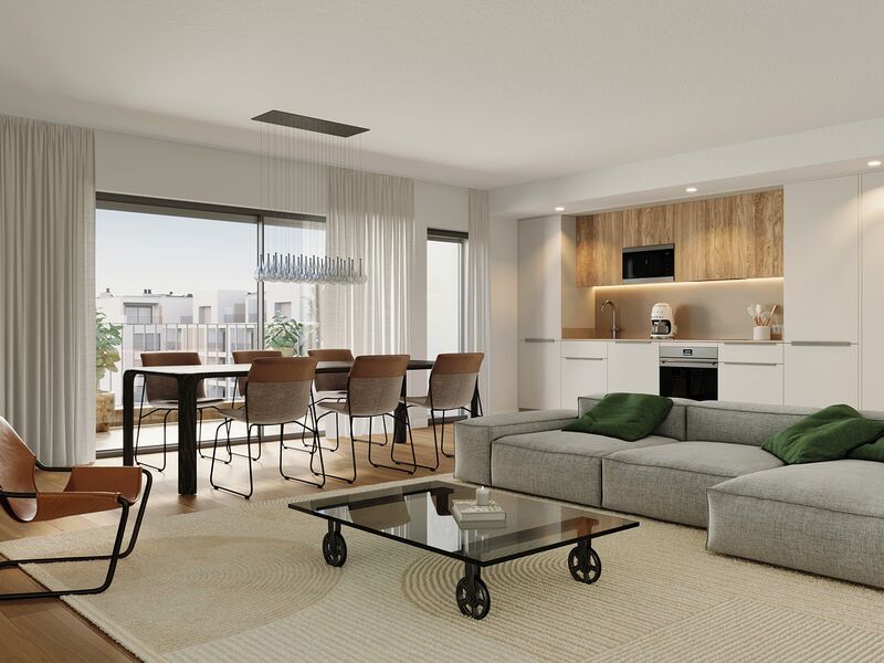 Apartment 4 bedrooms Modern Loures - balcony, garage, swimming pool, condominium, air conditioning, balconies