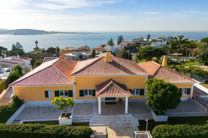 House V6 Alto de Santa Catarina Algés Oeiras - garage, store room, terrace, swimming pool, sea view