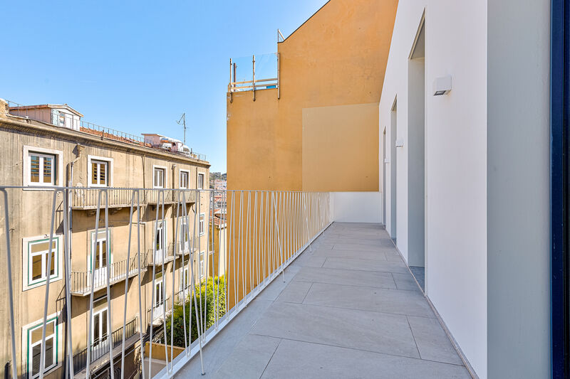апартаменты T2 новые Príncipe Real São José Lisboa - терраса