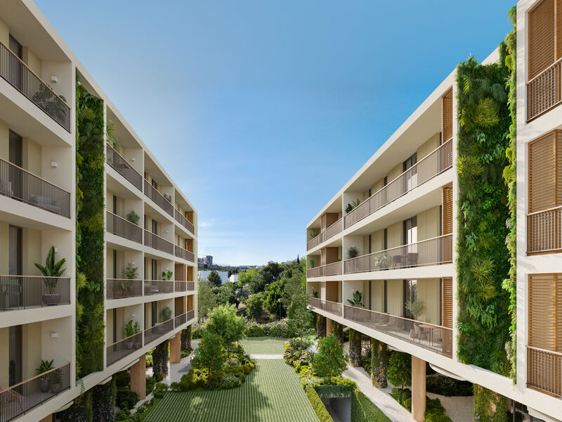 Apartment T2 Carnaxide Oeiras - balconies, balcony, gardens, sauna, store room, swimming pool, condominium