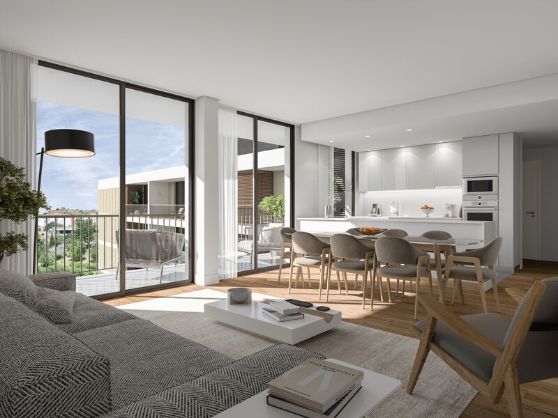 Apartment 3 bedrooms Carnaxide Oeiras - condominium, swimming pool, sauna, gardens, balcony, balconies