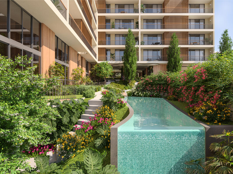 Apartment T4 Carnaxide Oeiras - balcony, sauna, balconies, swimming pool, condominium, store room, gardens