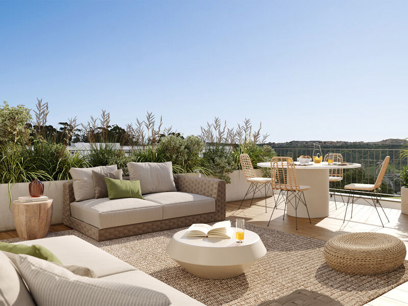 Apartment Modern T5 Loures - balcony, swimming pool, air conditioning, garage, balconies, terrace, condominium
