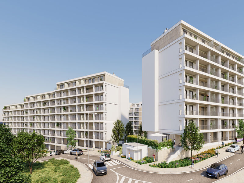 Apartment 3 bedrooms Modern Loures - balconies, garage, air conditioning, condominium, balcony, swimming pool
