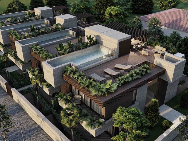 House Luxury V4 Nevogilde Porto - swimming pool, balcony, balconies, terraces, garage, terrace, garden, air conditioning, sea view