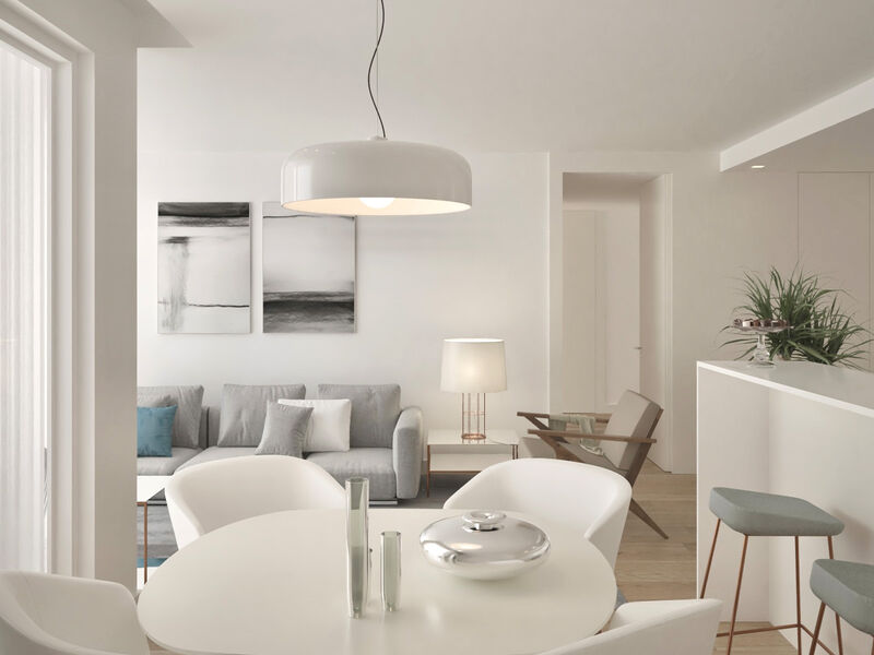 Apartment T1 Modern in the center Norte Shopping  Senhora da Hora Matosinhos - balconies, solar panels, air conditioning, garden, balcony