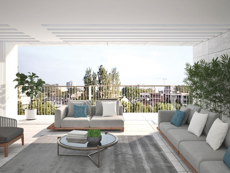 Apartment Modern in the center T3 Norte Shopping  Senhora da Hora Matosinhos - air conditioning, garden, balcony, balconies, solar panels