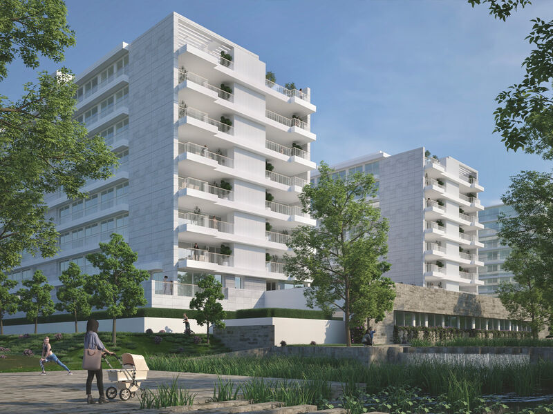 Apartment T3 Modern in the center Norte Shopping  Senhora da Hora Matosinhos - solar panels, balconies, balcony, air conditioning, garden