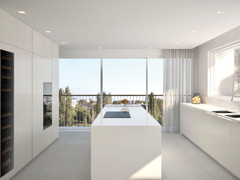 Apartment Modern in the center 2 bedrooms Norte Shopping  Senhora da Hora Matosinhos - balcony, garden, solar panels, balconies, air conditioning