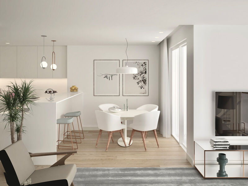 Apartamento T2 Moderno no centro Norte Shopping  Senhora da Hora Matosinhos - painéis solares, jardim, ar condicionado, varandas