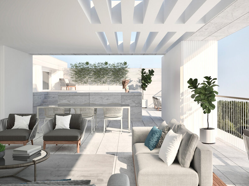 Апартаменты премиум T4 Norte Shopping Senhora da Hora Matosinhos - терраса, гараж, сады, бассейн