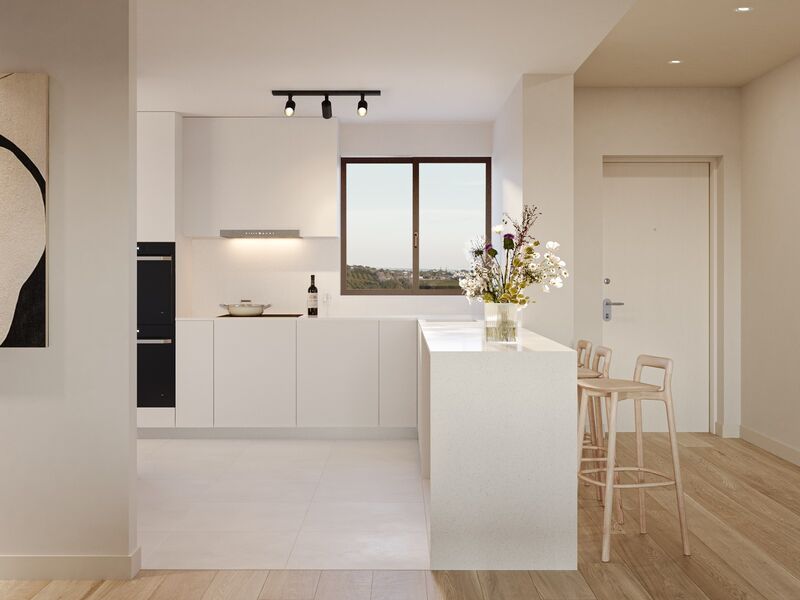 Apartment T2 Luxury Santo Estevão Tavira - balconies, air conditioning, swimming pool, garden, balcony