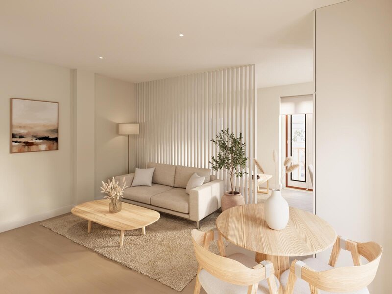 Apartamento T0 com terraço em novo empreendimento na Graça