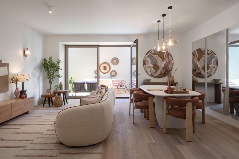 Apartment Duplex 3 bedrooms Estrela  Lapa Lisboa - condominium, gardens, garden, balconies, balcony, terrace, terraces, playground, equipped