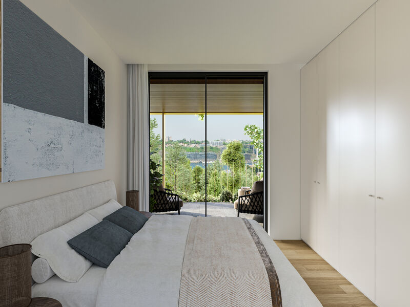 Apartment T1 Canidelo Vila Nova de Gaia - terrace, garage, balcony, gardens, swimming pool, garden