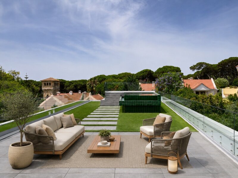 Apartamento novo T5 Centro Estoril Cascais - varandas, piso radiante, jardins, equipado, piscina, terraço