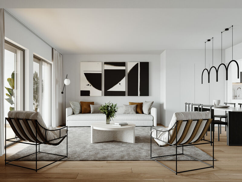 Apartment Modern T1 Loures - balcony, swimming pool, balconies, terraces, terrace, air conditioning, condominium