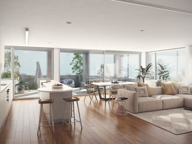 Apartment 2 bedrooms Foz  Nevogilde Porto - balcony, green areas