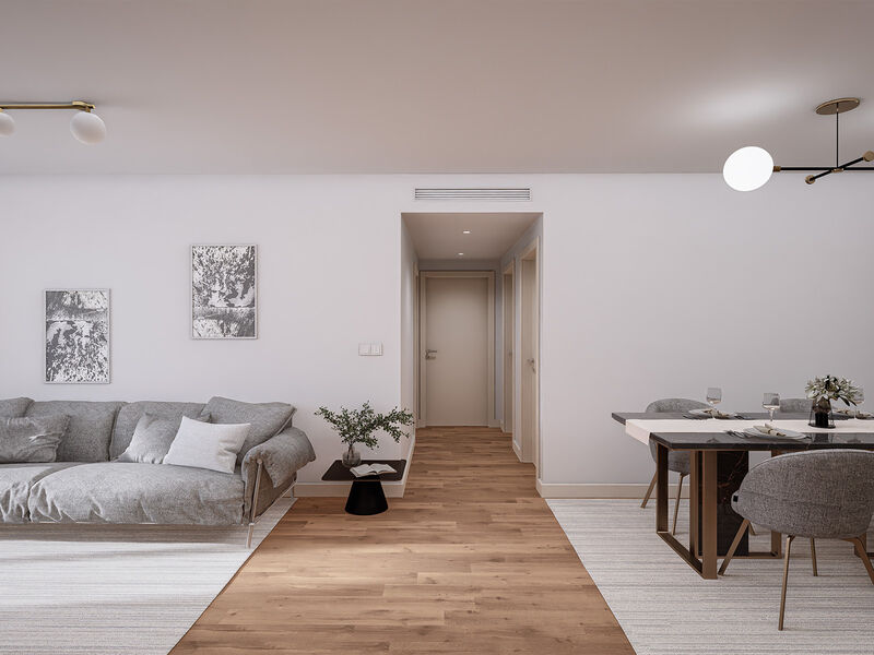 Apartment T2 Santa Marinha Vila Nova de Gaia - condominium, balcony, double glazing, air conditioning, radiant floor, swimming pool, thermal insulation